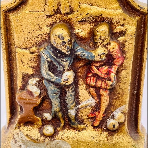 Unique “Sir Francis Drake” Spanish Armada 4x1/5” Cast iron/Brass bookend (1) - Picture 2 of 5